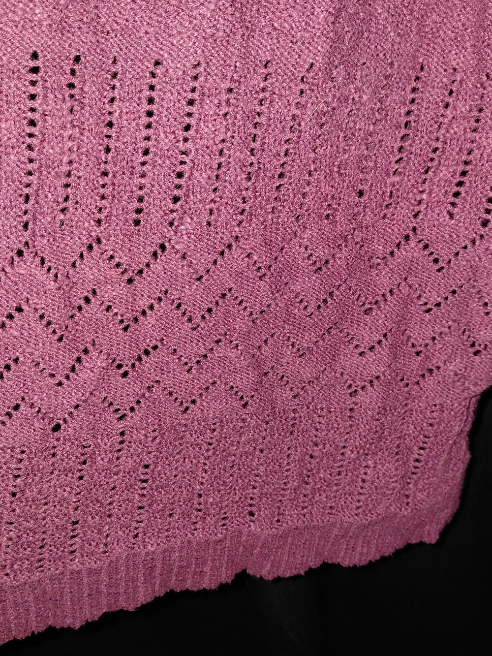 Christopher & Banks Open-Front Cardigan - Plum XL - Picture 3 of 5